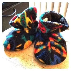 Acorn baby/toddler slipper booties